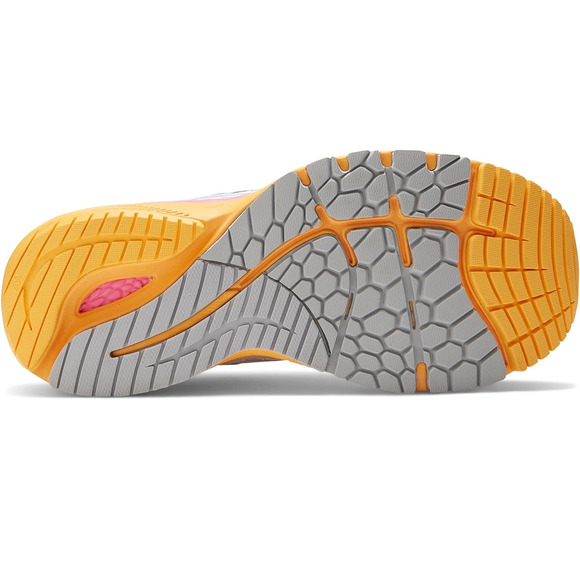 like new New Balance mens White/Vibrant Orange/Vibrant Pink 9.5 US - Picture 5 of 6